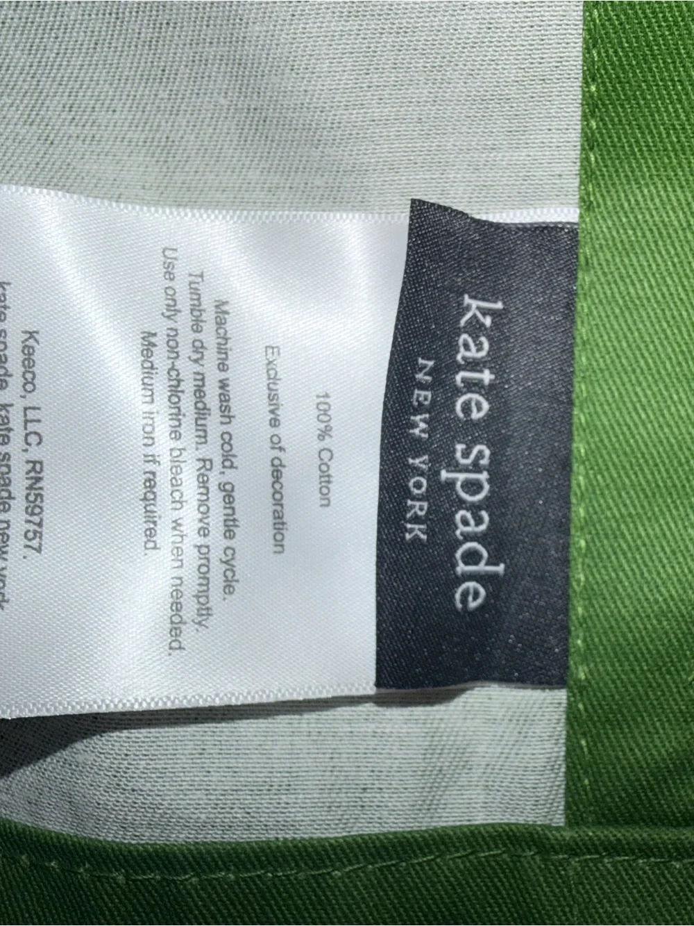 kate spade Bright Green Shower Curtain